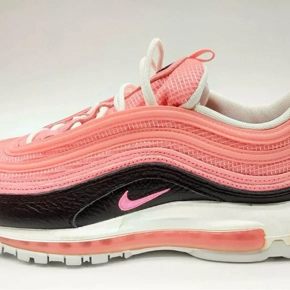 Nike Pink and Black Air Max 97 Sneakers - Picture 7 of 10